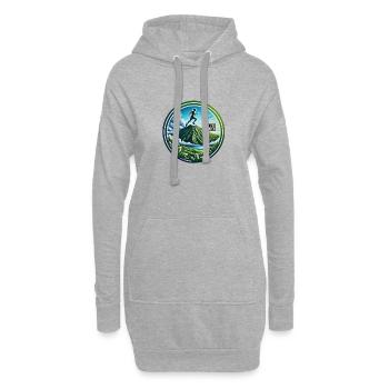 trail innotvizion - Sweat-shirt à capuche long Femme - gris chiné - Devant