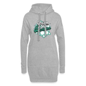 Traum Blasen - Hoodie-Kleid - Grau meliert - Vorne