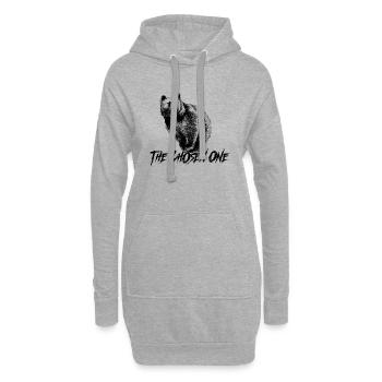Der Auserwählte - Hoodie-Kleid - Grau meliert - Vorne