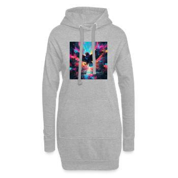 Neon Falke - Hoodie-Kleid - Grau meliert - Vorne