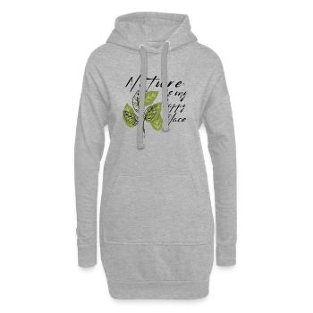 Nature Love - Hoodie-Kleid - Grau meliert - Vorne