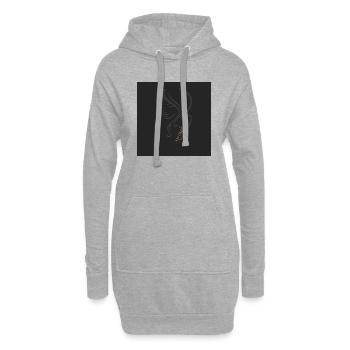 Mentulaqueen - Hoodie-Kleid - Grau meliert - Vorne