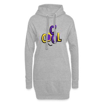 C' COOL - Sweat-shirt à capuche long Femme - gris chiné - Devant