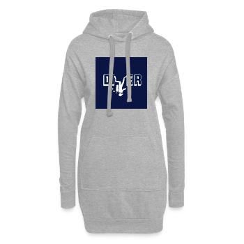 Taucherdesign für Taucher aller ART - Hoodie-Kleid - Grau meliert - Vorne