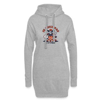 Ich kann nicht Ich habe Zirkus Geschenk Zitat Humor - Hoodie-Kleid - Grau meliert - Vorne