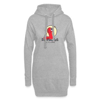 Das Mondkalb Logo. Das Logo von den Mondkälbern. - Hoodie-Kleid - Grau meliert - Vorne