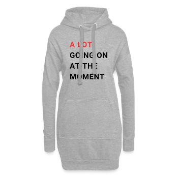 A LOT GOING ON AT THE MOMENT - Hoodie-Kleid - Grau meliert - Vorne