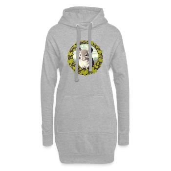 Chinchilla - Hoodie-Kleid - Grau meliert - Vorne