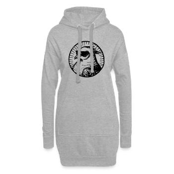 Taube Brieftaube Taubenzüchter Geschenke - Hoodie-Kleid - Grau meliert - Vorne
