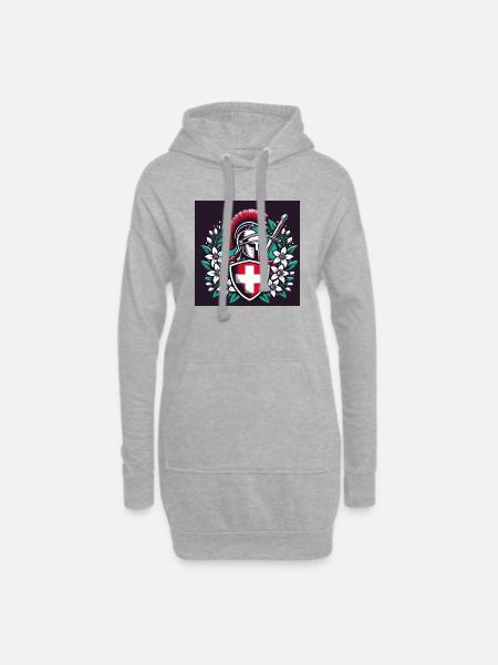 Gladiator Switzerland 5 - Hoodie Dress - heather grey