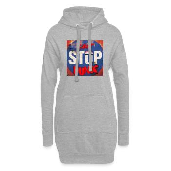 KANN DAS DUNKEN NICHT STOPPEN - Hoodie-Kleid - Grau meliert - Vorne