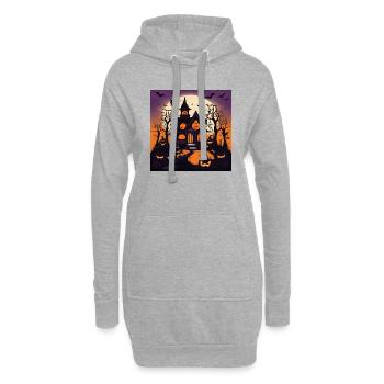 Maléfice, Maléfice ! La chemise parfaite pour chaque fête de sorcière - Sweat-shirt à capuche long Femme - gris chiné - Devant
