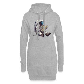 MARS PLANET GPS STAR ASTRONAUT - Hoodie Dress - heather grey - Front