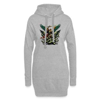 Erzengel Heiliger Religion Gott Engel Glaube Michael - Hoodie-Kleid - Grau meliert - Vorne