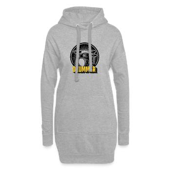 Schlagzeuger Band - Hoodie-Kleid - Grau meliert - Vorne