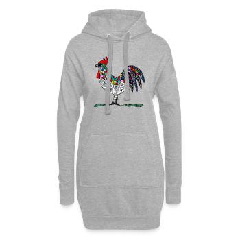Hahn - Hoodie-Kleid - Grau meliert - Vorne