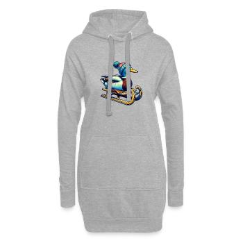Cool Duck Winter - Sweat-shirt à capuche long Femme - gris chiné - Devant