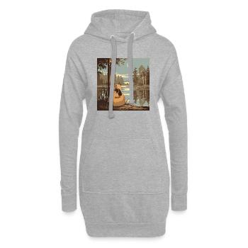 Nature Acoustic Guitar Guitarist - Hoodie Dress - heather grey - Front