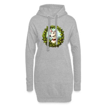 Vintage Galgo - Hoodie-Kleid - Grau meliert - Vorne