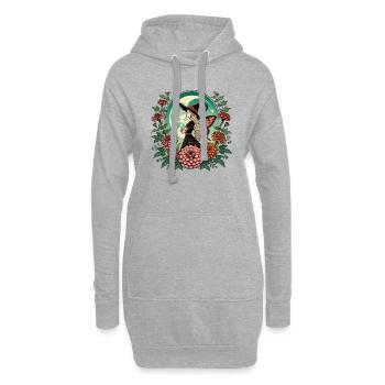 Fee Hexe - Hoodie-Kleid - Grau meliert - Vorne