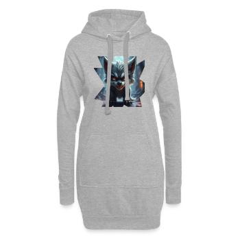 Monster 1 - Hoodie-Kleid - Grau meliert - Vorne