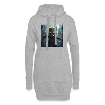 Monster 2 - Hoodie-Kleid - Grau meliert - Vorne