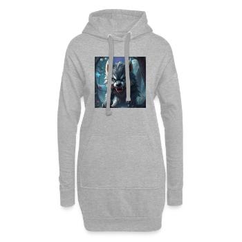Monster 5 - Hoodie-Kleid - Grau meliert - Vorne