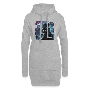 Monster 9 - Hoodie-Kleid - Grau meliert - Vorne