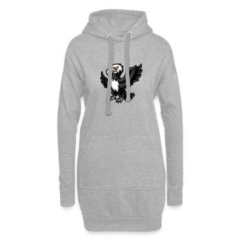 Bande dessinée Eagle - Sweat-shirt à capuche long Femme - gris chiné - Devant