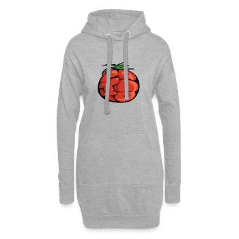 Tomaten-Kartoffel-Graff - Hoodie-Kleid - Grau meliert - Vorne