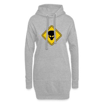 Alien Low Flying Ufos Sign - Hoodie-Kleid - Grau meliert - Vorne