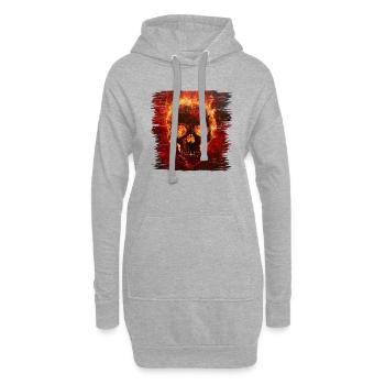 Une peinture personnalisée est une œuvre d’art roulante - Sweat-shirt à capuche long Femme - gris chiné - Devant