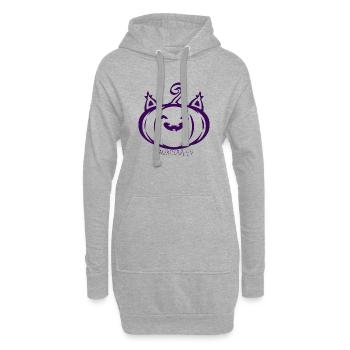 Kawaiioween - Sweat-shirt à capuche long Femme - gris chiné - Devant