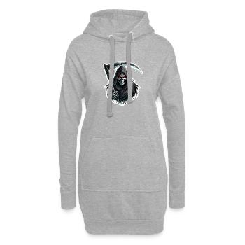Sensenmann - Hoodie-Kleid - Grau meliert - Vorne