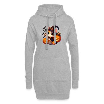 chhalloween2 - Hoodie Dress - heather grey - Front