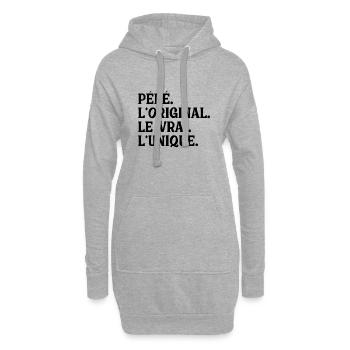 Opa Das Original Das Echte Das Einzigartige Geschenk - Hoodie-Kleid - Grau meliert - Vorne