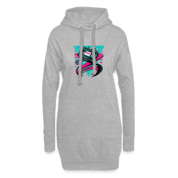 SEI FREUNDLICH, SPULE ZURÜCK - Hoodie-Kleid - Grau meliert - Vorne