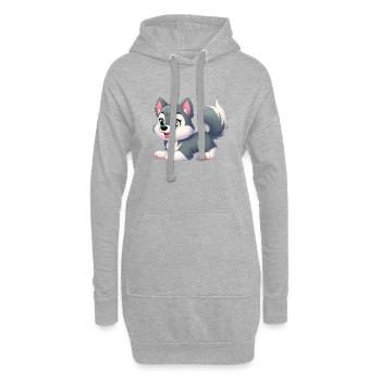 Wolf 15 - Hoodie-Kleid - Grau meliert - Vorne