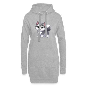 Wolf 12 - Hoodie-Kleid - Grau meliert - Vorne