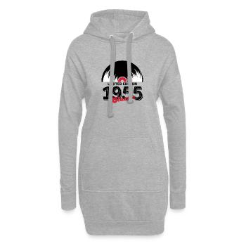 Limited edition 1955 Classic vinyle - Sweat-shirt à capuche long Femme - gris chiné - Devant