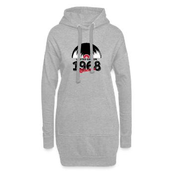 Limited edition 1968 Classic vinyle - Sweat-shirt à capuche long Femme - gris chiné - Devant