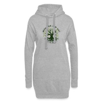 Wachsen Sie auf Ihre eigene Weise - Hoodie-Kleid - Grau meliert - Vorne