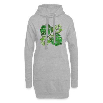 Liste - Hoodie-Kleid - Grau meliert - Vorne