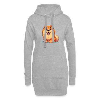 Chowchow 8 - Hoodie-Kleid - Grau meliert - Vorne