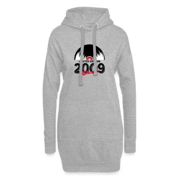 Limitierte Auflage 2009 Classic Vinyl - Hoodie-Kleid - Grau meliert - Vorne