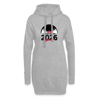 Limited edition 2026 Classic vinyle - Sweat-shirt à capuche long Femme - gris chiné - Devant