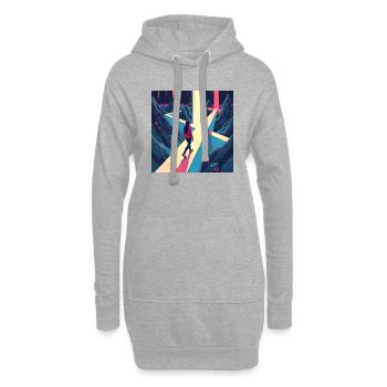 dracehenqodeLIAN - Hoodie-Kleid - Grau meliert - Vorne