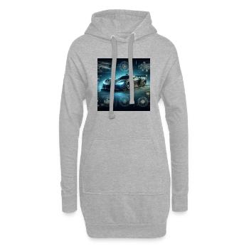 GT Renner - Hoodie-Kleid - Grau meliert - Vorne