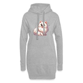 Spitz 3 - Hoodie-Kleid - Grau meliert - Vorne