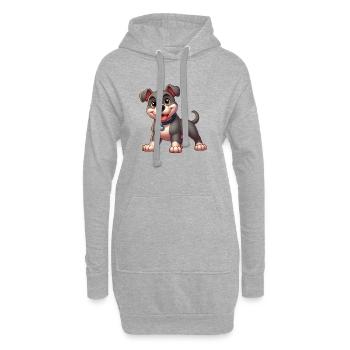 Pitbull (Pitbull) - Hoodie-Kleid - Grau meliert - Vorne
